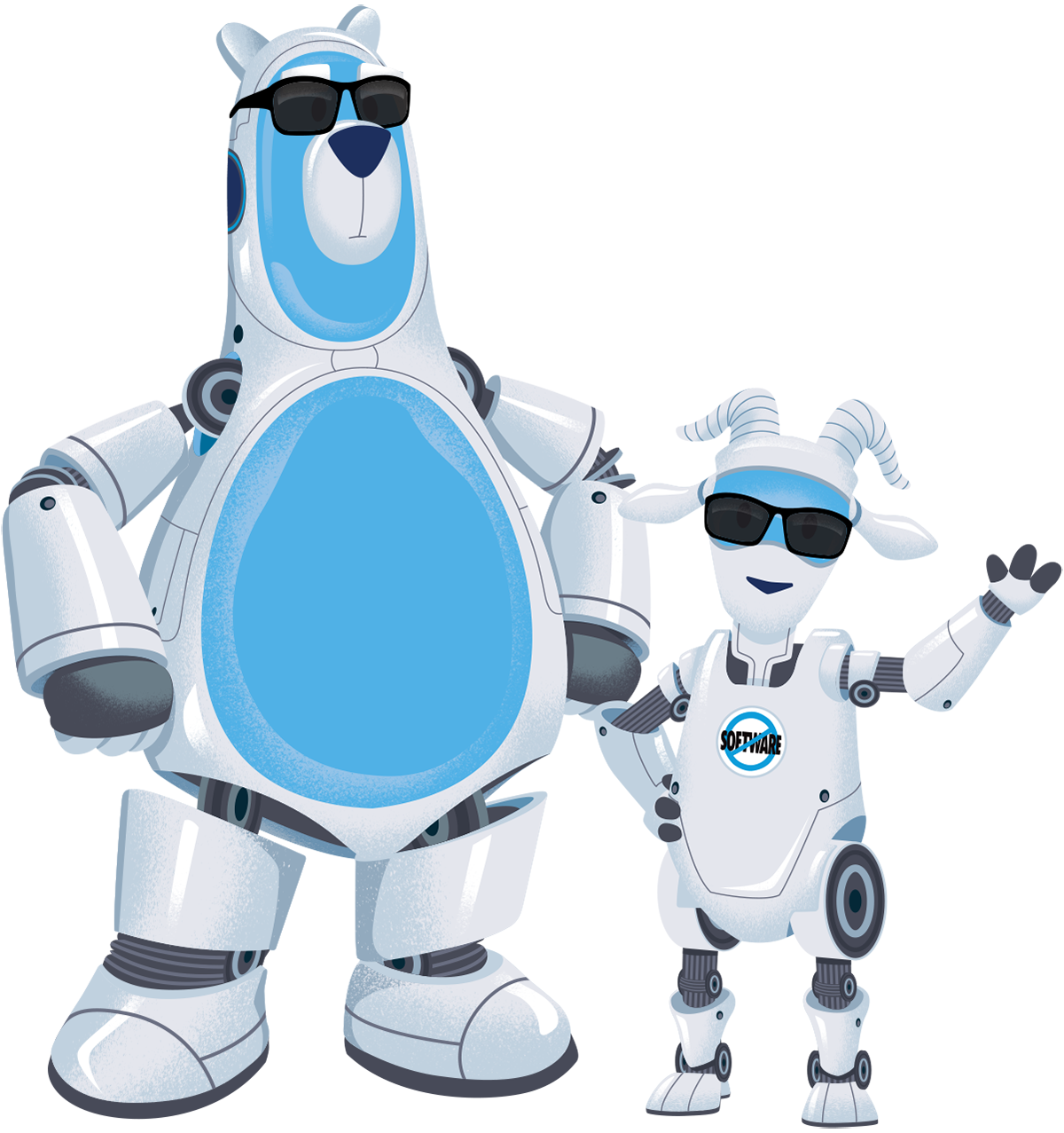 Agent Codey and Agent Cloudy